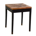 Tavolino disegno foglia ca-9737 cm. 51 x 51 h 61