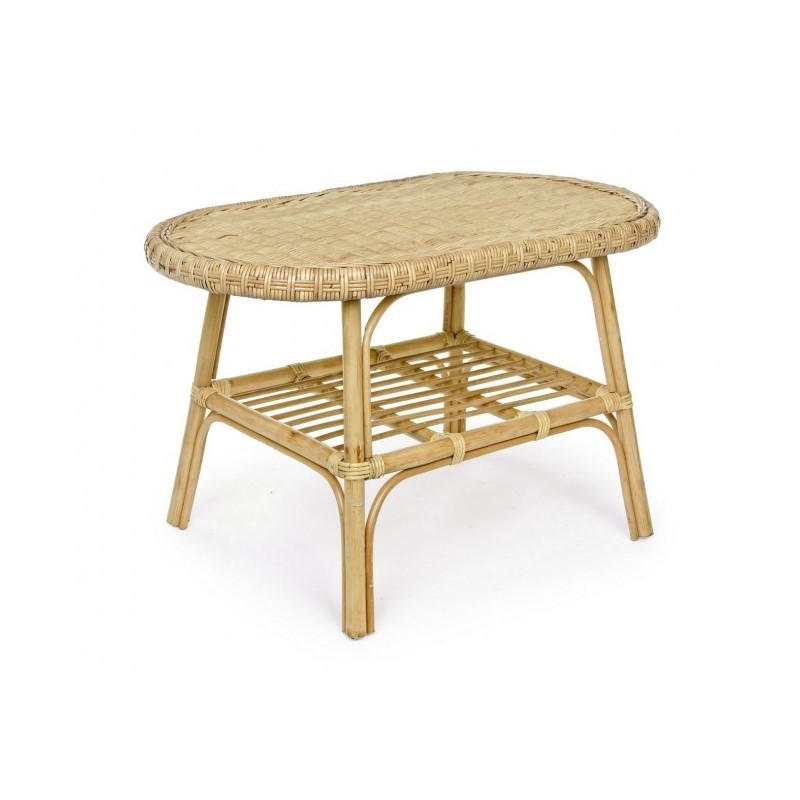 Tavolino per esterno in Rattan INES 80x50x h50 cm