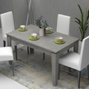 Tavolo allungabile Cemento MEGARON 120-160X80 cm