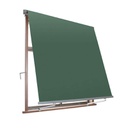 Tenda da sole a caduta con braccetti estensibili Verde MILOS 250x250 cm