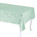 Tovaglia flora jaquard verde salvia rettangolare cm140x240