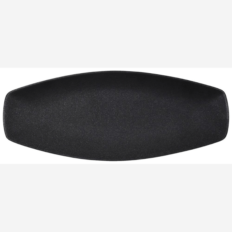 Vassoio Rettangolare 38,5x15 cm in Ceramica Nero