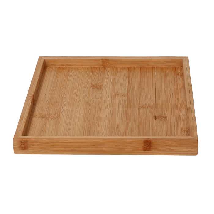 Vassoio bambù naturale quadro cm 25x25h2