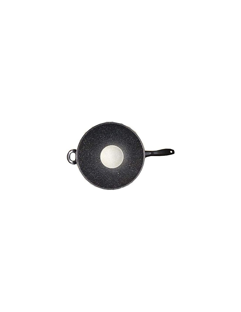 Wok K2 35cm con manico e pomo.