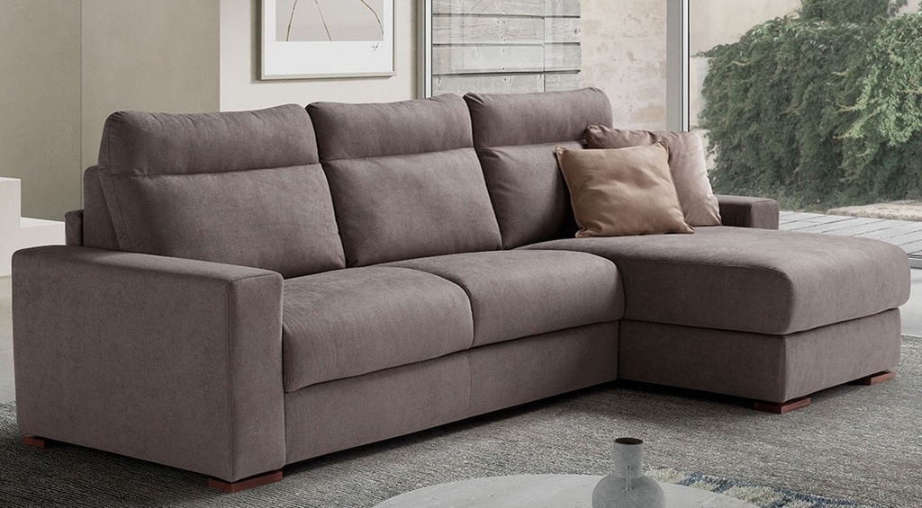 Divano Sirio Letto H.17 Con Chaise Longue