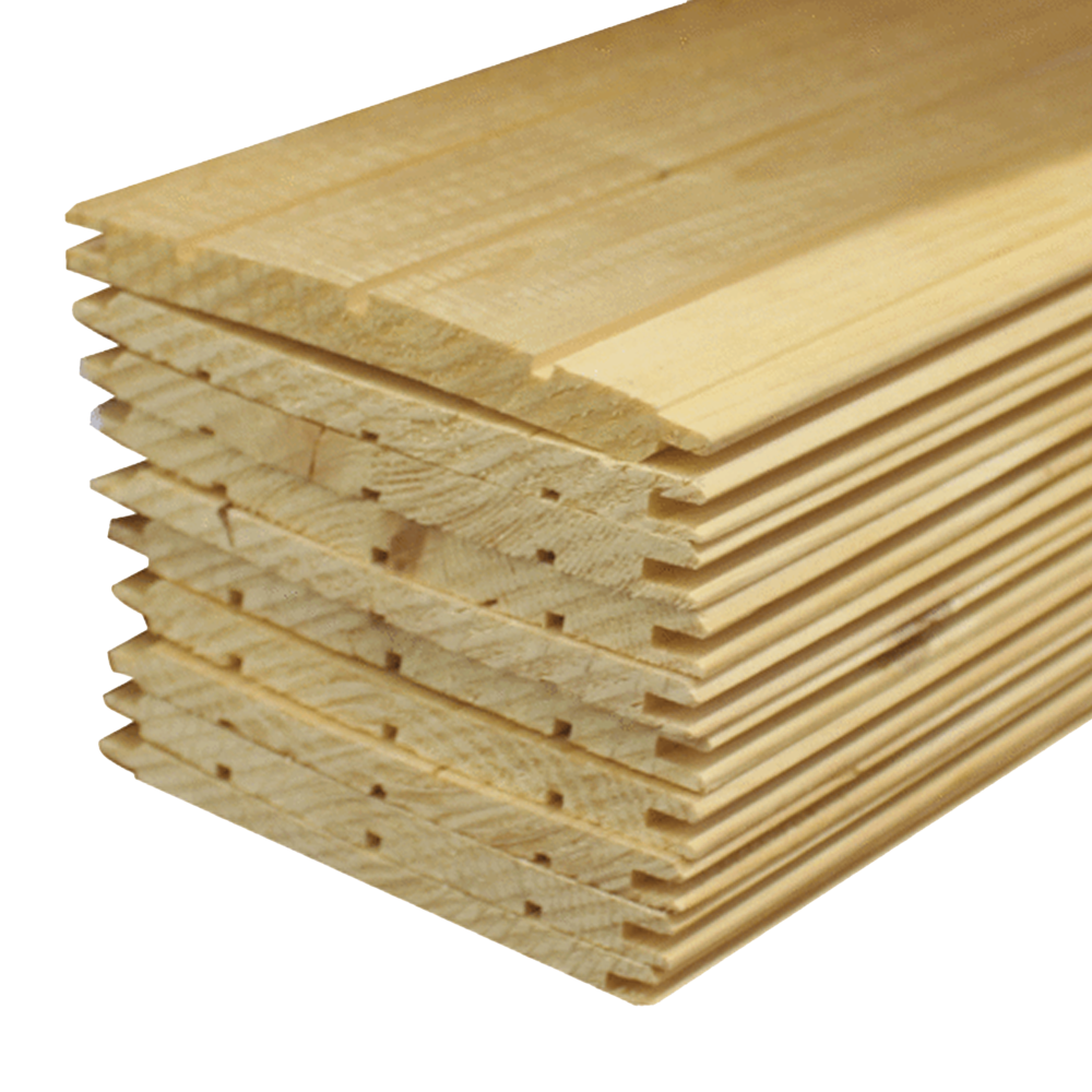 una Perline in Abete C 10x100x2000mm Rives