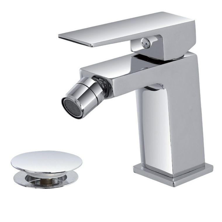 Miscelatore Bidet in Acciaio Serie QUATRA