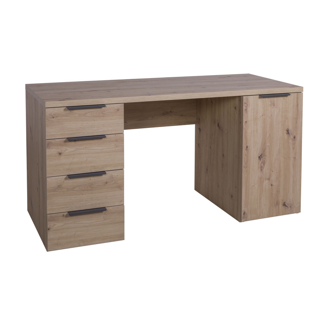 (3c) Scrivania con 1 anta e 4 cassetti H 77.80 x L146.00 x P60.10 cm