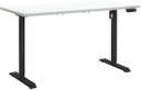 Scrivania Regolabile in Altezza Standing Desk Con 4 Altezze Display Integrato (150x69 cm) Bianco Laccato e Nero