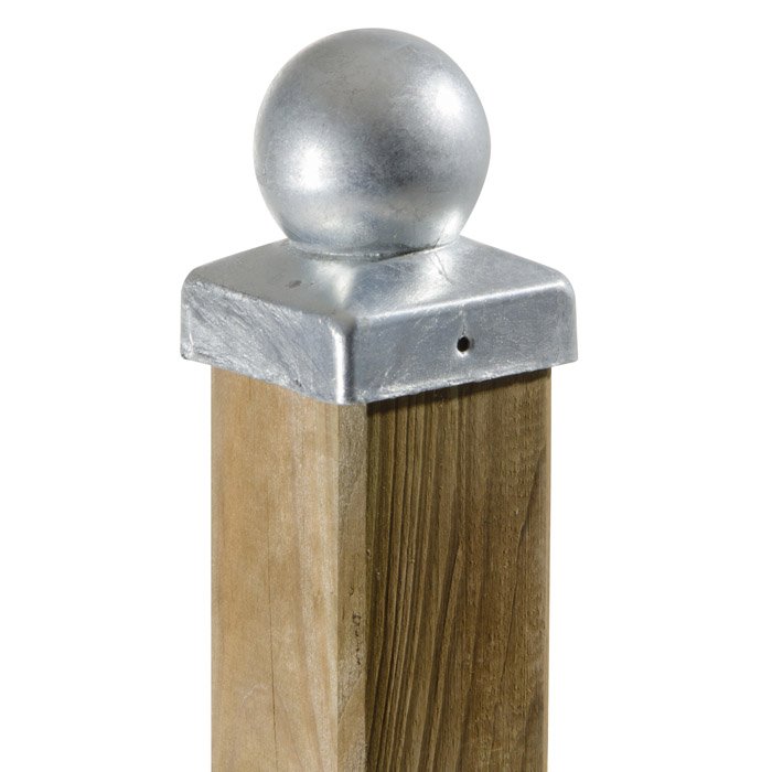 Tappo superiore in legno tondo per palo - 7,1x7,1 cm
