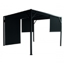 Gazebo cubo nero 300x300 cm