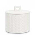 3x Coperchio twine bianco D.14,5x14h ceramica