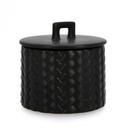 3x Coperchio twine nero D.14,5x14h ceramica