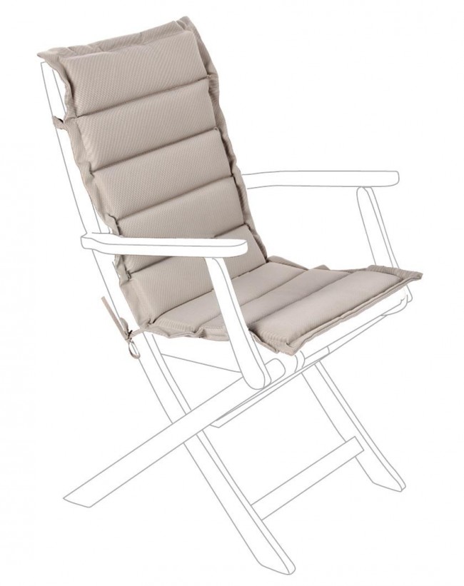 2x Cuscino trapuntato beige 45x94x3 cm