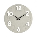 4x Orologio da parete tortora D.40x4,5h in legno