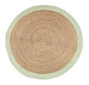 2x Tappeto naturale verde D.120 cm