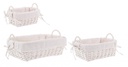 2x Set di ciotole bianche 26x20x12, 34x27x13, 45x35x15