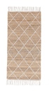2x Tappeto naturale bianco 70x140