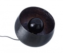 Lampada da tavolo Ishan nero D.28x24.5h