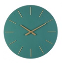 2x Orologio da parete verde D.60x5h in legno