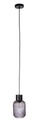 Lampadario 1 luce fumé-nero D.15x120h