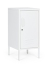 Comodino bianco 40x35x76h in acciaio