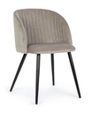 2x Sedia queen velluto tortora 53x57x81,5