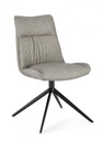 2x Sedia tortora 50x64x86 h 49 h1 in ecopelle