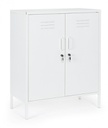 Credenza bianca 40x80x101,5h in acciaio