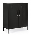 Credenza nera in acciaio 40x80x101,5h