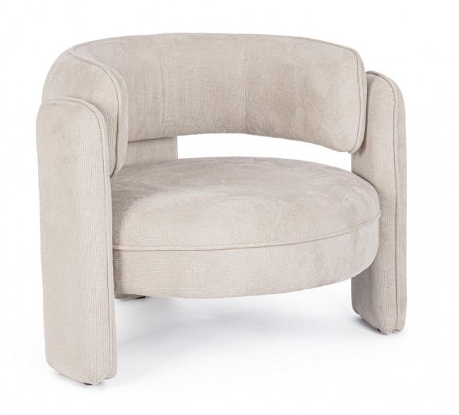 Poltrona beige 94x88x73 cm