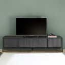 Porta TV 206x40x51 cm nero frassinato