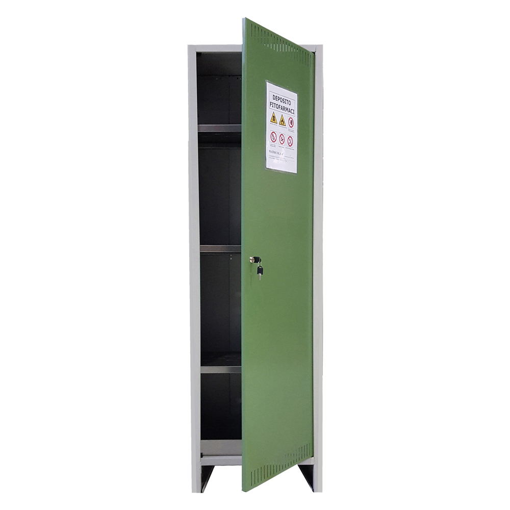  Armadio Deposito Fitofarmaci Pratiko 1 Anta - Cm 50 X 40 X H 179,5 Alto Prometal