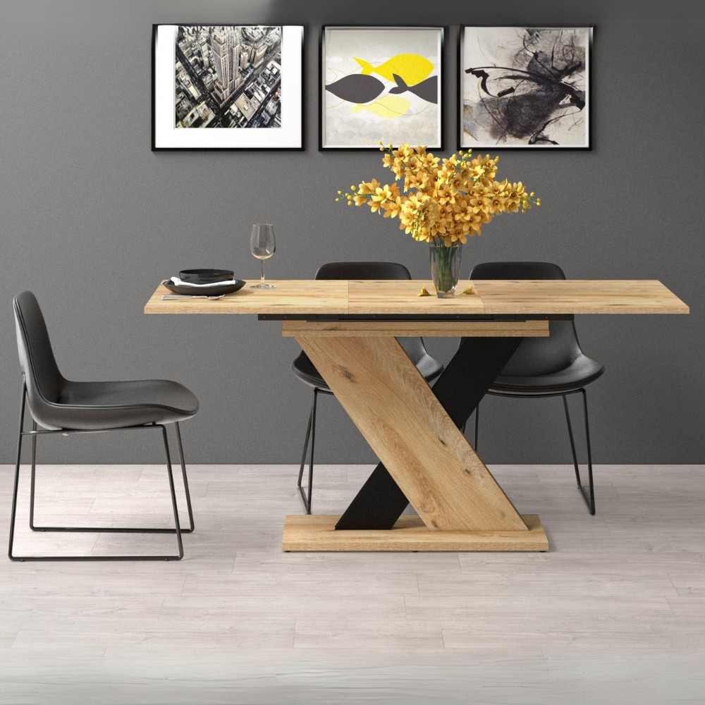 Tavolo allungabile rovere 120x75x76 cm