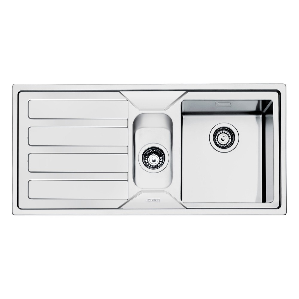 Lavello inox 100x50 cm gocciolatoio sinistro