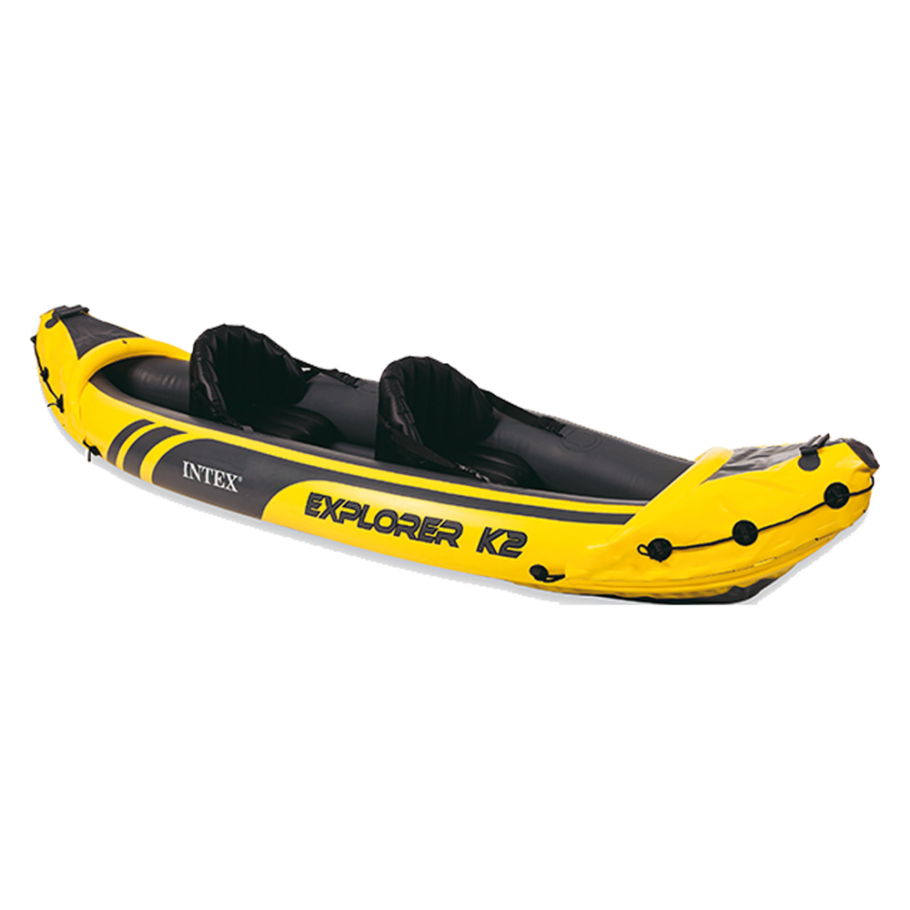  Canoa Gonfiabile Explorer K2 Cm 312 X 91 X 51 - 2 Posti Intex