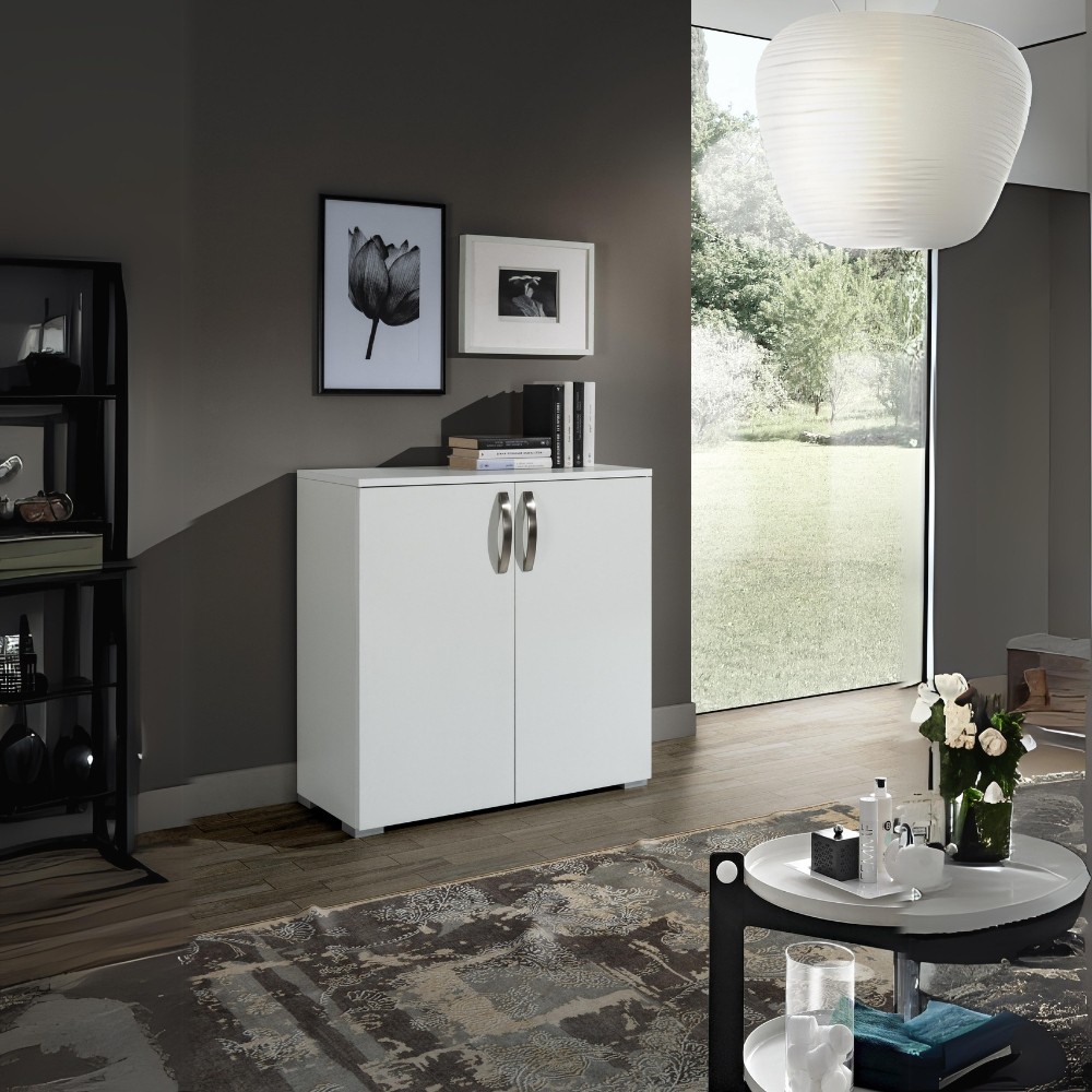 Armadio multiuso bianco 86x36x83 cm