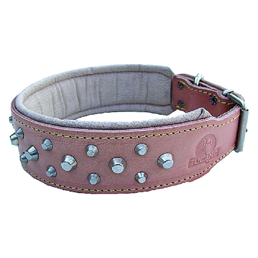  Collare Per Cane Larg. Mm 45 Lung.Cm 63 Nuova Cuoio