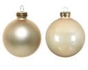 Set di 6 palline di vetro perla 8cm