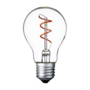 Lampada E27 36V goccia spirale rosso Ø60mm