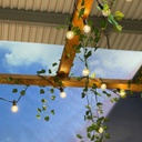 Catena solare 2,5x5m con 12 lampadine G40