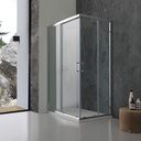 Box doccia 70x100 cm in cristallo trasparente