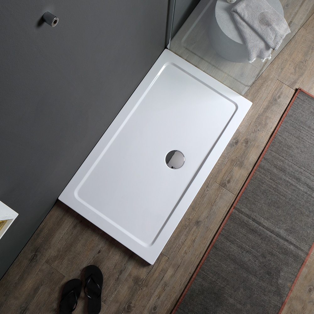 Piatto doccia 70x90 acrilico bianco