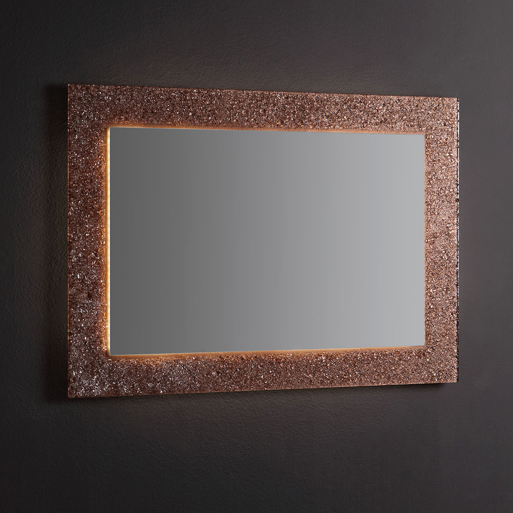 Cornice rettangolare in vetro fuso 98x70