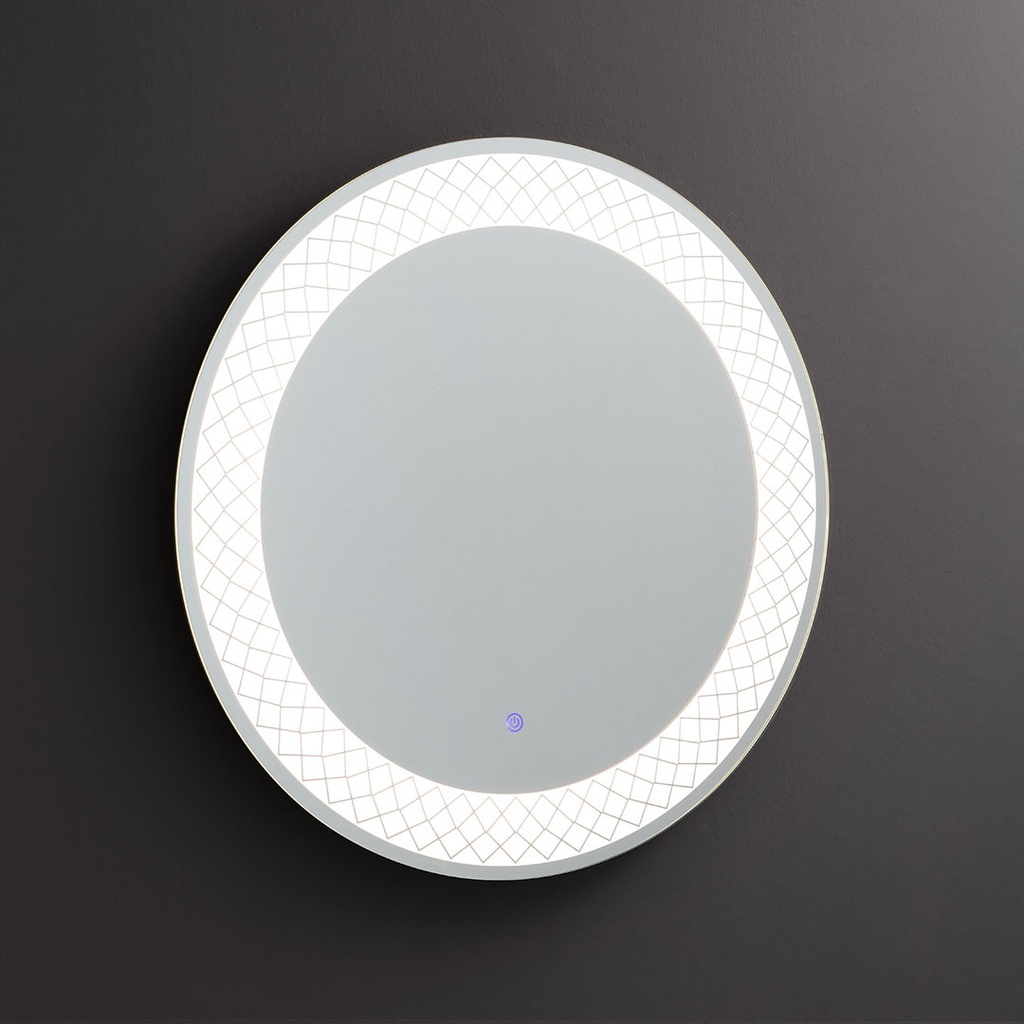 Specchio rotondo 70 cm con led illuminato