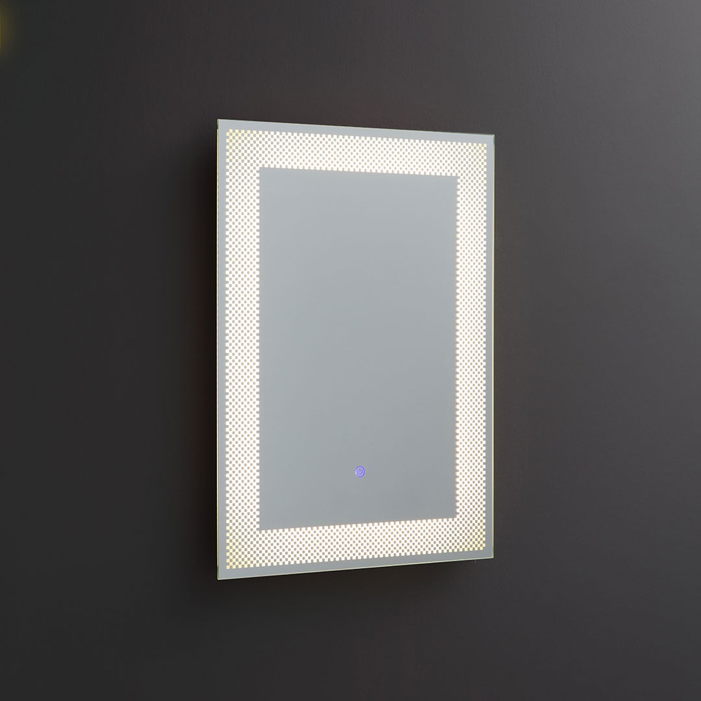 Specchio rettangolare 50x70 decorato LED