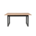 (2c) Tavolo moderno salotto cucina allungabile quercia cm 160-200 x 90(DENVER50)
