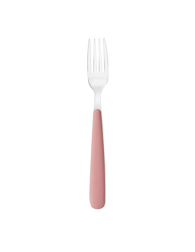 Forchetta da tavola in acciaio inox rosa