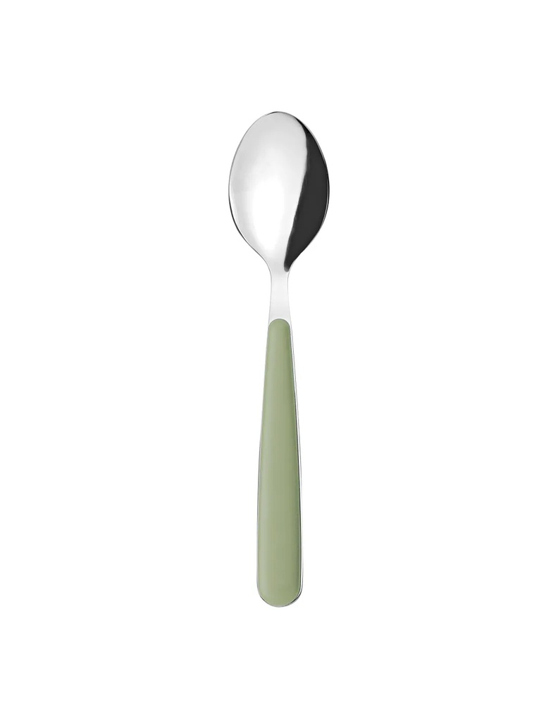 Cucchiaio da tavola in acciaio inox verde alga