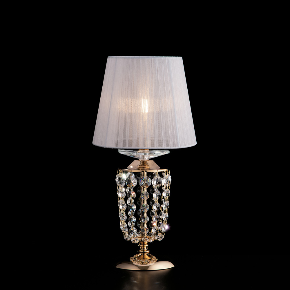 Lampada in ferro e ottone dorato H.40 x Ø20